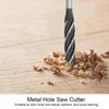 5Pcs Woodworking Drill Bit Metal Hole Saw Auger Bit 4-Fulte