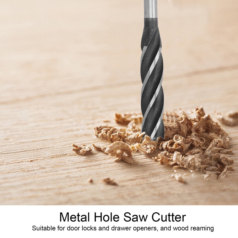 5Pcs Woodworking Drill Bit Metal Hole Saw Auger Bit 4-Fulte
