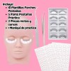 Kit Práctica Extension Pestañas Pinzas Maniquí Parche Lash F