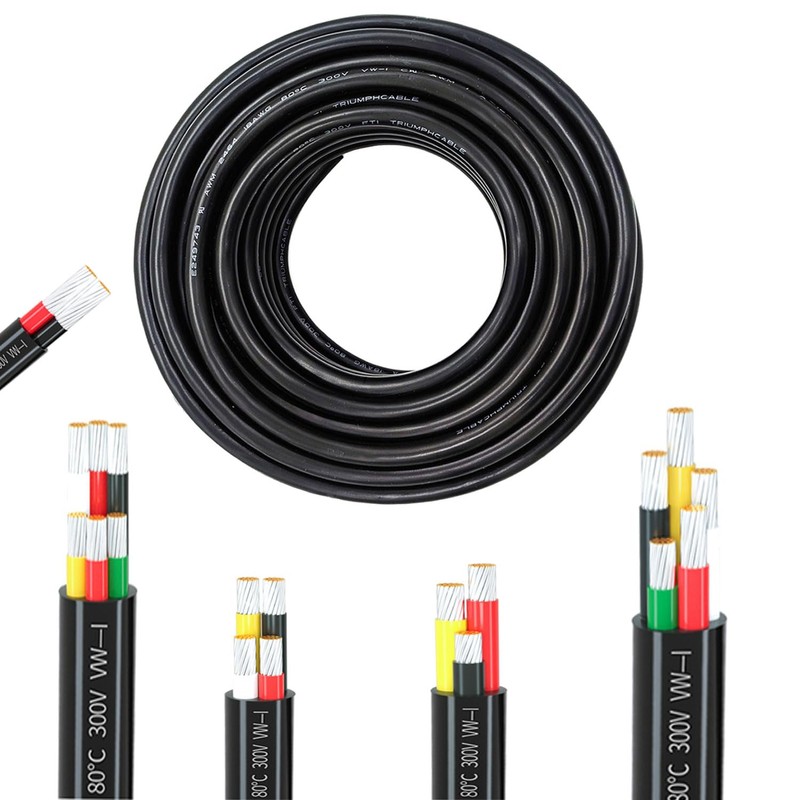 16 Gauge Wire, 5-Conductor Electrical Wire. 16 AWG Stranded Flexible
