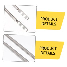 Baluue 3sets Double-end Eyebrow Combs 2-in-1 Eyelash Lift Tool Separator Portable Stainless Steel for Ages 2pcs*3