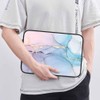 Nicokee Laptop Sleeve Bag 15 15.4 15.6 Inch,Pink Blue Marble