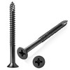 Cauldham Black Wood Screws #9 x 2-1/4 Inch for Door