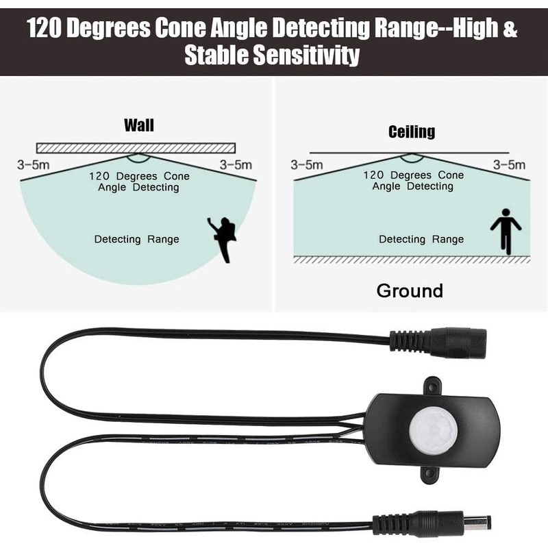 5A DC 6-24V Mini Sensor de Movimiento Sensor PIR Detector