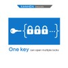 XanHen Keyed Alike Laminated Steel Padlocks with Long Shackle for