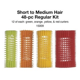 Olivia Garden Jet Set Self-Gripping Curler For Setting Or Perming (Kit - 48 Count)