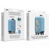 Pikkii Medium Suitcase Cover with World Map, Track Your Travels,