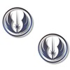 Jedi Order Chrome Vinyl Decal, 2 Pack (Silver Chrome)