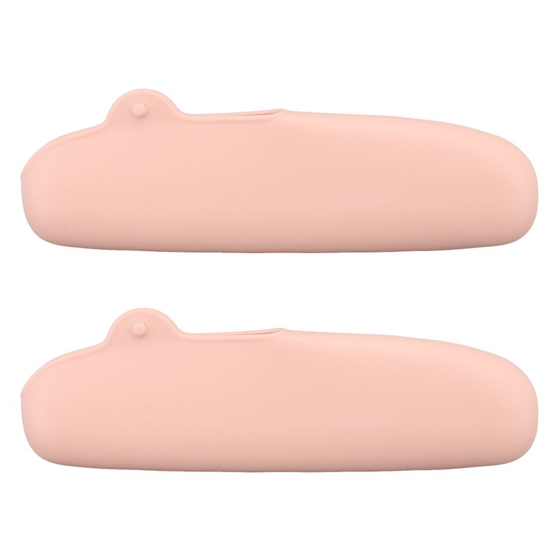 2PCS Silicone Makeup Brush Holder Waterproof Soft Portable Cosmetic Storage
