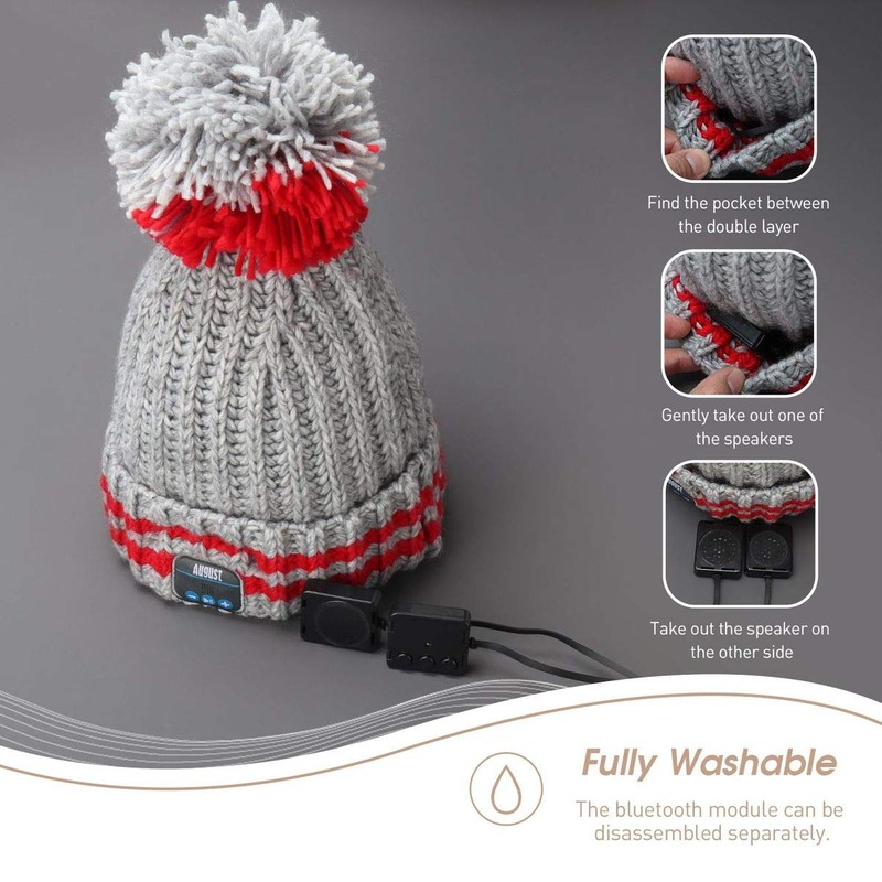 August EPA30 Bluetooth Beanie Hat - Keep Your Ears Warm,