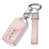 ontto 3 buttons Car Key fob Cover compatible with Honda