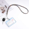 Soleebee Card Holder Lanyard Bling Rhinestone Lanyard with Key Ring