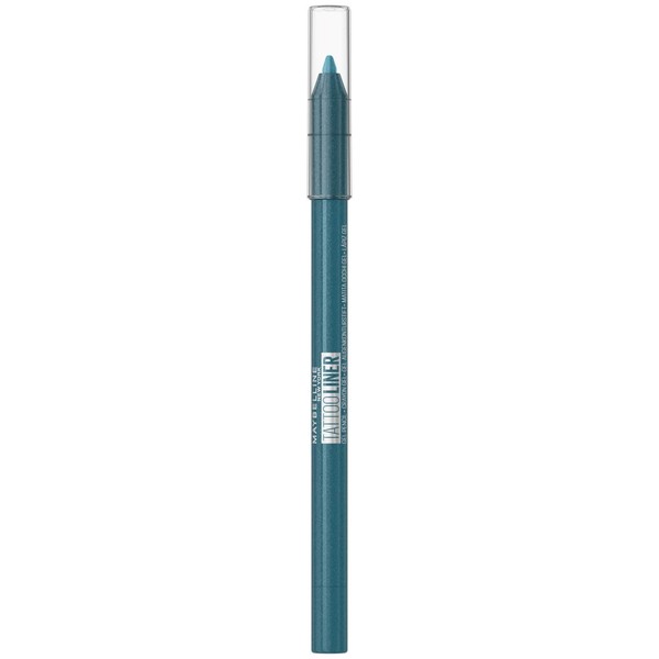 Maybelline New York Waterproof Eyeliner with Smudgeproof, Colour-Intense Gel Texture, Tattoo Liner Gel Pencil, No. 814 Blue Disco, Pack of 1