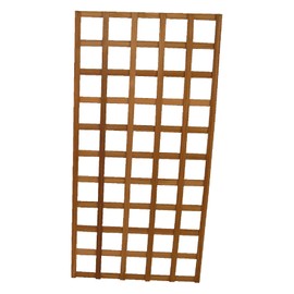 Solid Teak Wood Trellis 24 inches Wide x 48 inches Tall - Diamond Tropical Hardwoods - Stainless Steel Hardware