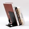 I-TOTAL® - Cute Metal Book Stand Bookends/Bookends for Shelf/Table (Crushed)