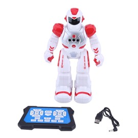 Kid Remote Control Intelligent Robot Gesture Sensor Singing Dancing Educational Toy (Red)