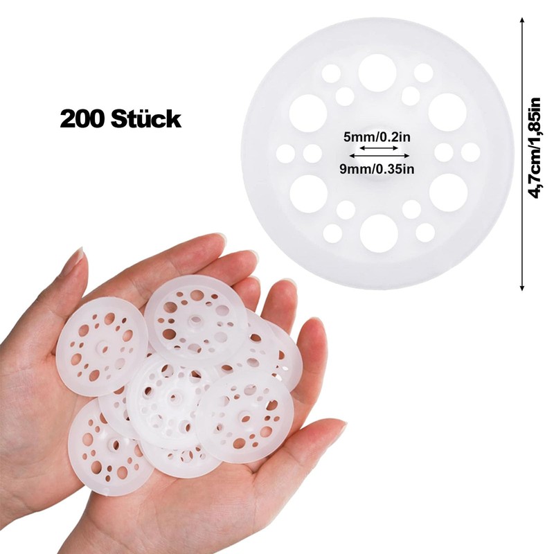 Washers, Foam Panels Washers, 47 mm PP Washers, Plastic Discs