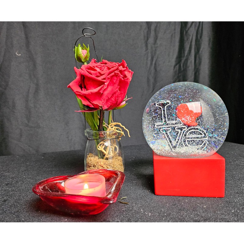 Snow Globe Love with Heart | Lettering Love on Base