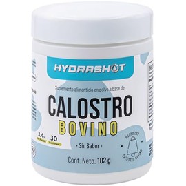 Calostro Bovino 102 g, Suplemento Nutricional con Inmunoglobulinas, Lactoferrina y Péptidos Bioactivos, Polvo Sin Azúcar Añadida
