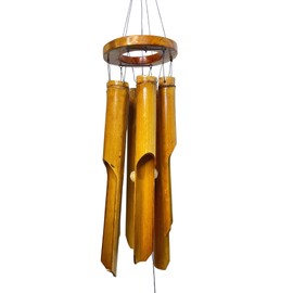 Solange & Frances Bamboo Wind Chimes for Outside, Wooden Windchimes, Home Decor Gifts for Women Who Have Everything, Wood Wind Chime, Gift idea for mom, Decor for Patio, Gifts for mom