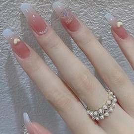 Nail art wedding with nail patch stickers - WFIJIO4 ZQ168 / 네일 패치 스티커 붙이는 네일아트 웨딩-WFIJIO4 ZQ168