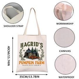 Pumpkin Farm Magically Grown Tote Bag Pumpkin Patch HP Merchandise Gift (HAGRID'S 1981 tote CA)