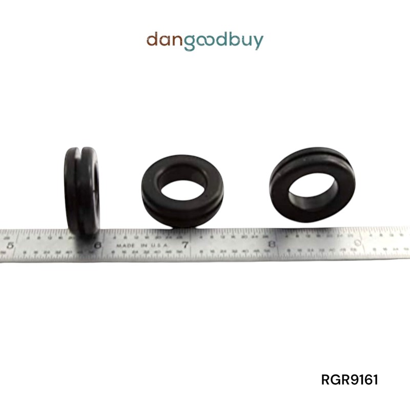 Rubber Grommet Fits 3/4" Hole in 1/16" Thick Panel -