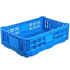 Collapsible Storage Bin Containe 43 Liter Transfer heavy duty plastic storage box ,milk crates heavy duty Transit storage of various items (1)