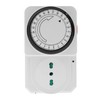 LEOFLA Adjustable timer 24 hours with programmable analogue socket timed