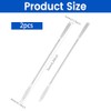 2Pcs Stainless Steel Lab Spatula, Micro Square/Round End Spatula, Lab