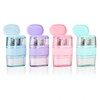 4 PCS Manual Pencil Sharpener with Eraser, Double Hole Multicolored