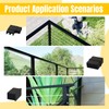 Dawn Railing 1 Pack Handrail End Cap 1"x2" Aluminum Alloy