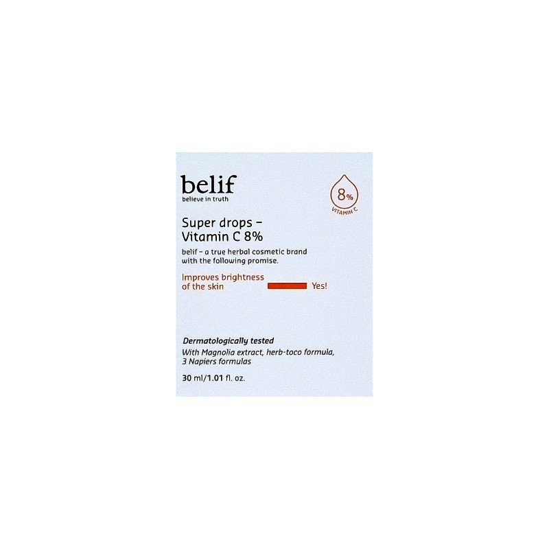 Belief Super Drops Vitamin C 8% 30ml x 2 Whitening