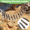 BNOSDM Reptile Hammock Reptile Wooden Ladder Bridge Bearded Dragon Hammock