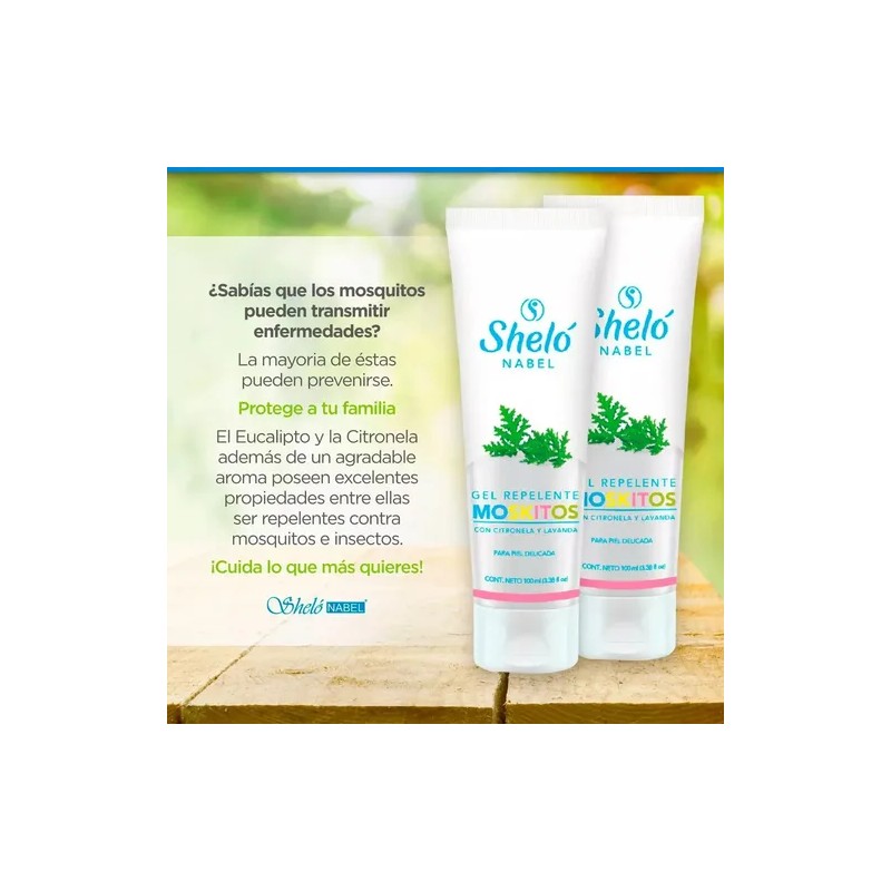 Gel Repelente De Mosquitos Sheló Nabel 100ml