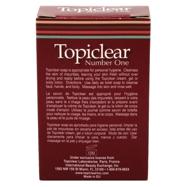 Topiclear Number One Soap 3 Ounce Boxed (88ml) (2 Pack)
