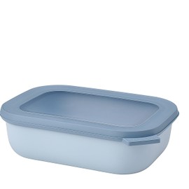 Rosti Mepal 998213 Circular Rectangular Storage Container, 33.8 fl oz (1000 ml), Nordic Blue