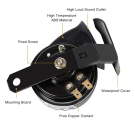 Unbranded 12V Black Loud Motorcycle Horn For Kawasaki Vulcan 1500 1600 1700 900 800 2000