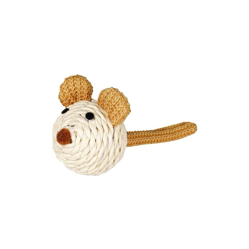 Trixie Rope Mouse with Rattle 5cm (1)