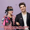 Blindfold Satin Eye Mask+Soft Silky Sleep Mask+Adjustable Comfortable Fit+1 Piece+135x7cm+Travel