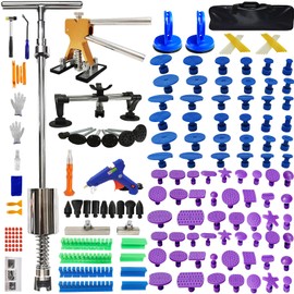 Cyundfix 176pcs Paintless Car Dent Removal Kit,Bodywork Hail Damage Repair,Auto Body Dent Removal Tools,Dent Pulling Slide Puller, Dings Remover Tools kit(176pcs M10 Slide Puller)