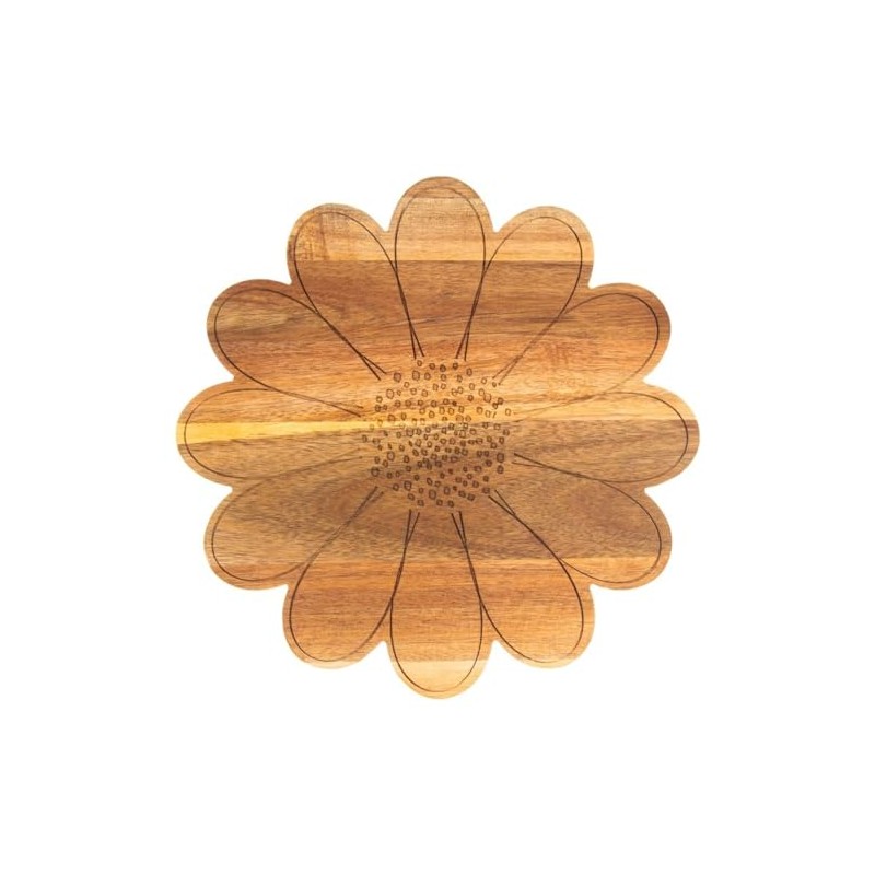 Daisy Wooden Kitchen Chopping Board Cutting Meat Cheese Serving Worktop