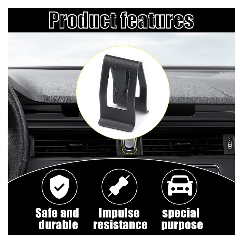 20PCS Car Metal Retainer Clips, Front Console Dashboard Metal Retainer,