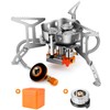 Odoland 6800W Windproof Camping Gas Stove, Portable Outdoor Camping Furnace,