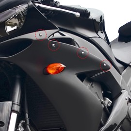 MACHSWON 20pcs M6 X 20mm Blue Aluminum Alloy Motorcycle Hex Socket Head Bolts Bumper Screws Universal Replacement 1996-2023