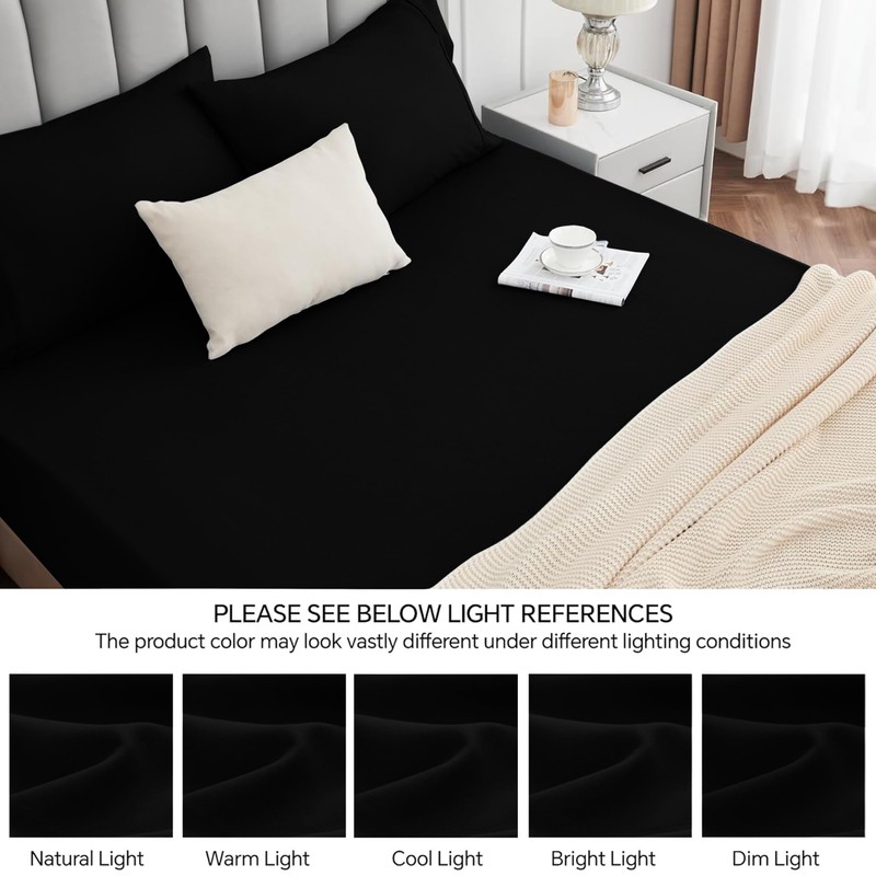 BQC Microfiber Fitted Sheet 30 Cm Deep Premium Quality Bed