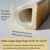 VITAM AMO Weather Stripping Seal Strip for Doors Windows 18