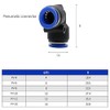 HATOOLHA® Push-to-Connect Fittings 10 Pcs Air Line Quick Connector Pneumatic