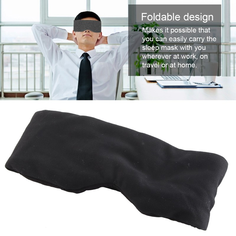 Comfortable Breathable Eye Mask for Sleeping Adjustable Blinder Blindfold Black
