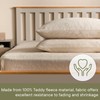 Brentfords Teddy Fleece Fitted Bed Sheet Plain Thermal Warm Soft